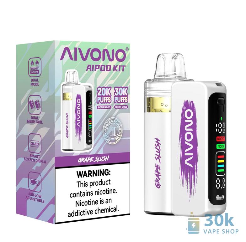 Aivono AIM AIPOD KIT 30000 Puffs Disposable Vape - Dual Mode & Smart Display - Obrázek 4