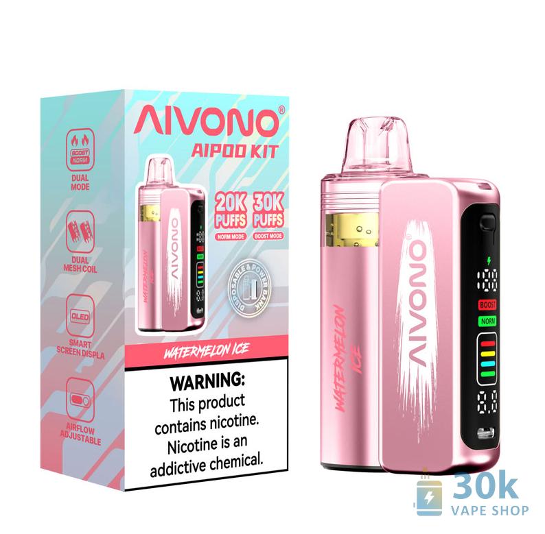 Aivono AIM AIPOD KIT 30000 Puffs Disposable Vape - Dual Mode & Smart Display - Obrázek 5