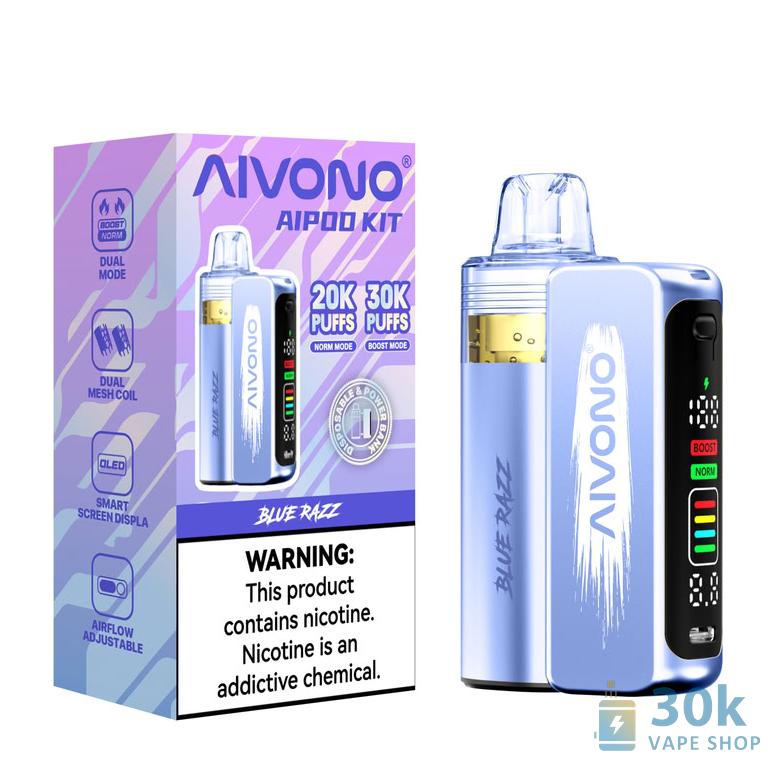 Aivono AIM AIPOD KIT 30000 Puffs Disposable Vape - Dual Mode & Smart Display - Obrázek 3