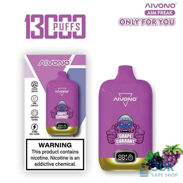 Aivono AIM FREAK 13000 Disposable Vape - 13K Puffs, Rechargeable, 20ml Capacity - Obrázek 5