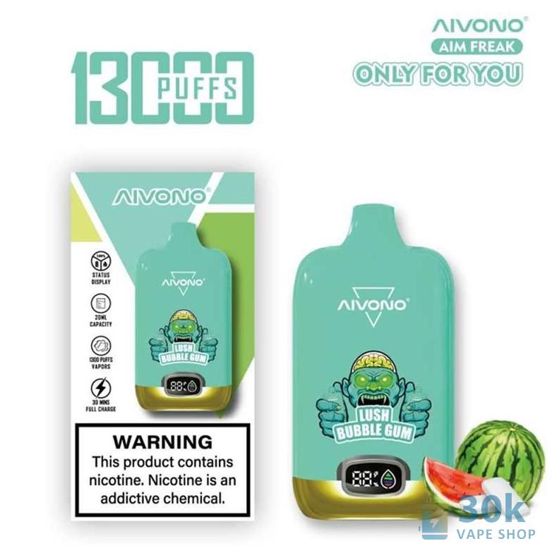Aivono AIM FREAK 13000 Disposable Vape - 13K Puffs, Rechargeable, 20ml Capacity - Obrázek 6