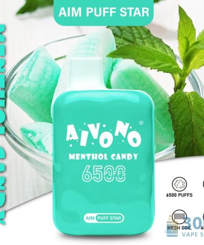 Aivono AIM PUFF STAR 6500 jednorázový vape - 6500 puffů, dobíjecí typ C