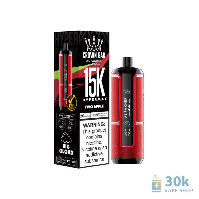 Al Fakher Crown Bar 15000 Hyper Max Disposable Vape - Ultimate Power & Longevity - Εικόνα 5