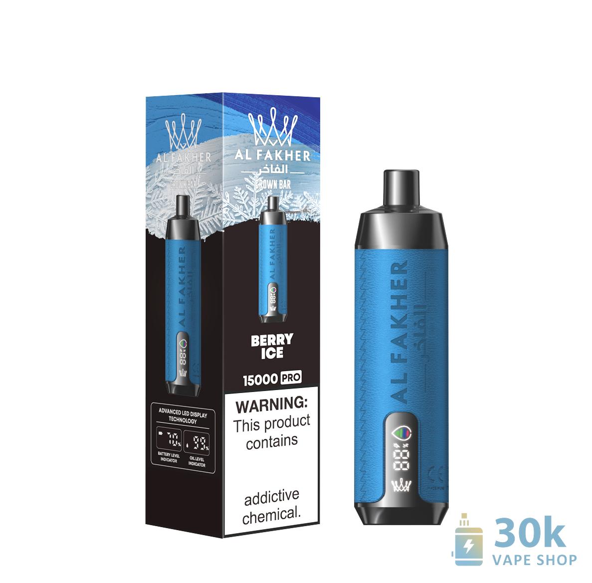 AlFakher Crown Bar 15000 Pro Disposable Vape | 15K Puffs, USB-C Recharge - Vaizdas 2