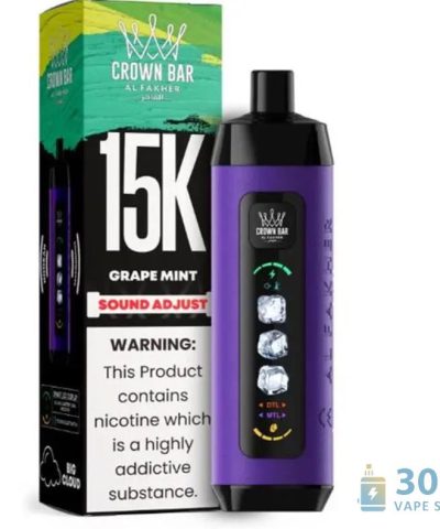 Alfakher ICE ADJUST 15000 jednorázový vape - duální režim, LED displej, 15000 šluků