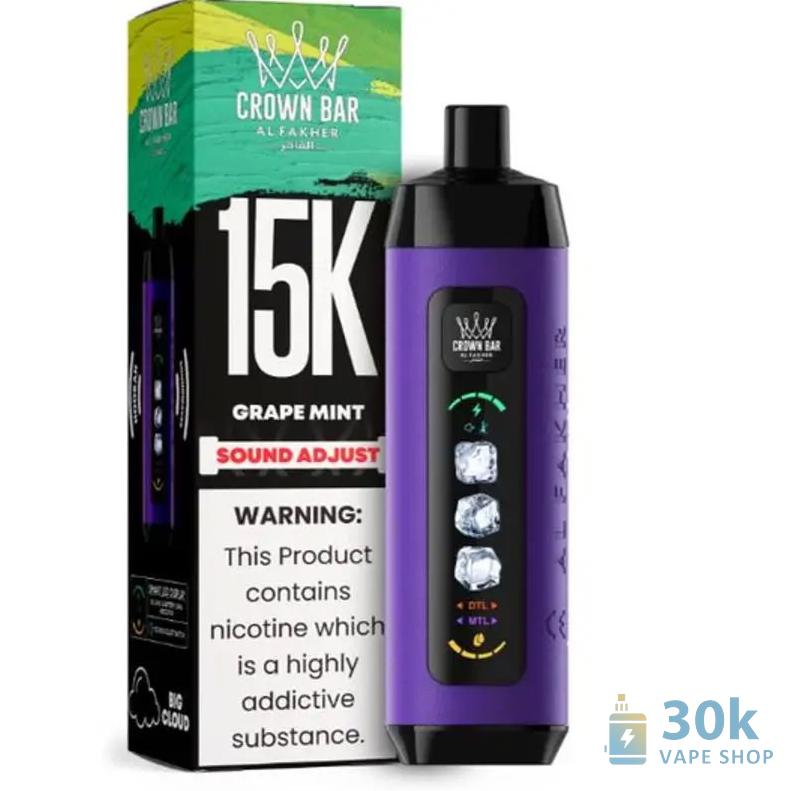 Alfakher ICE ADJUST 15000 Vape usa e getta - Doppia modalità, schermo LED, 15000 boccate