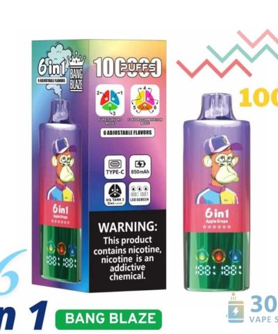 Alternativní pohled na Bang Blaze 100K Puffs Disposable Vape - Triple Tank with 6 Flavors