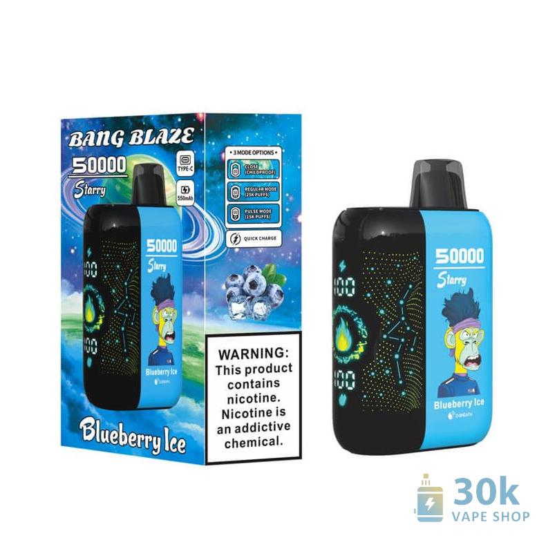 Bang Blaze 50K Disposable Vape - 50,000 Puffs, Rechargeable, Customizable Nicotine - зображення 6