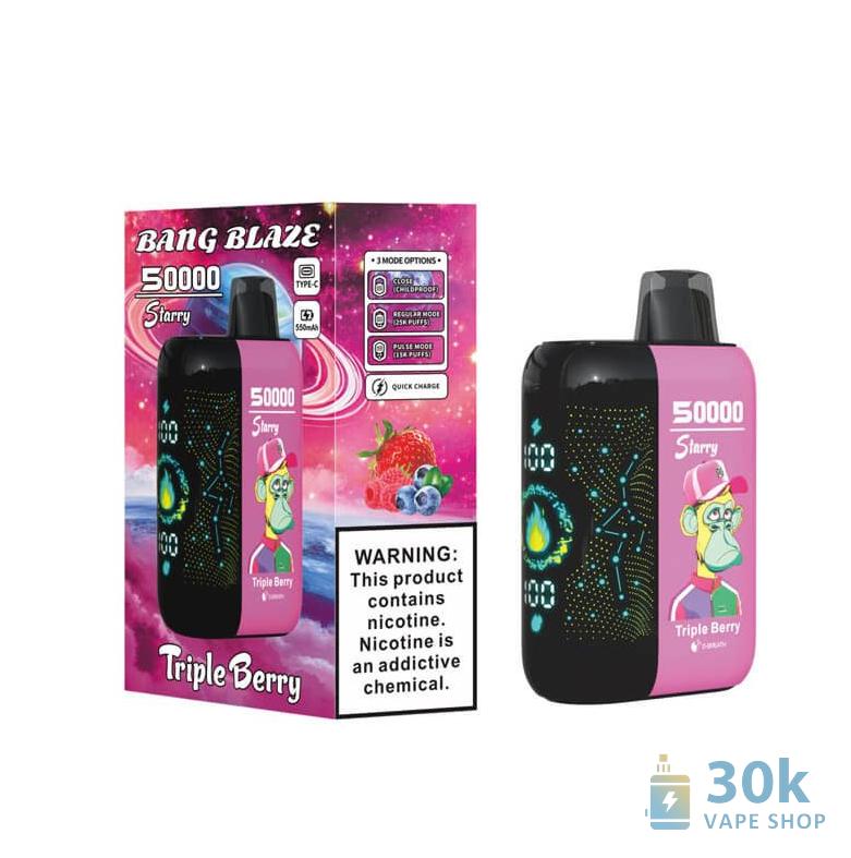 Bang Blaze 50K Disposable Vape - 50,000 Puffs, Rechargeable, Customizable Nicotine - зображення 4
