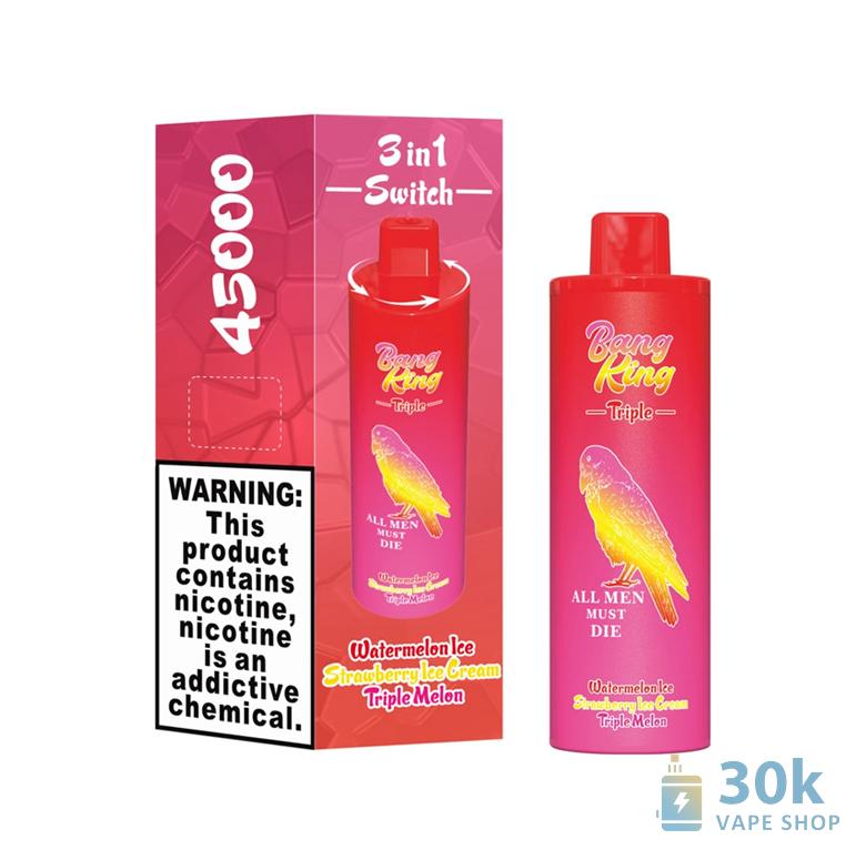 Bang King 45000 Puffs Triple Flavors Disposable Vape - High-Endurance Rechargeable - Immagine 2