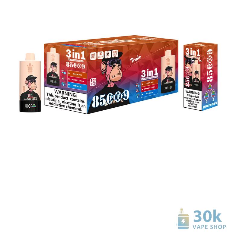 Bang King 85K Puff Disposable Vape - Triple Flavor Pods - Pilt 6