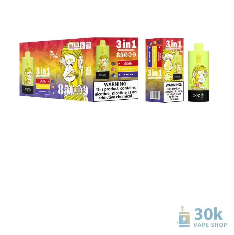 Bang King 85K Puff Disposable Vape - Triple Flavor Pods - Pilt 4