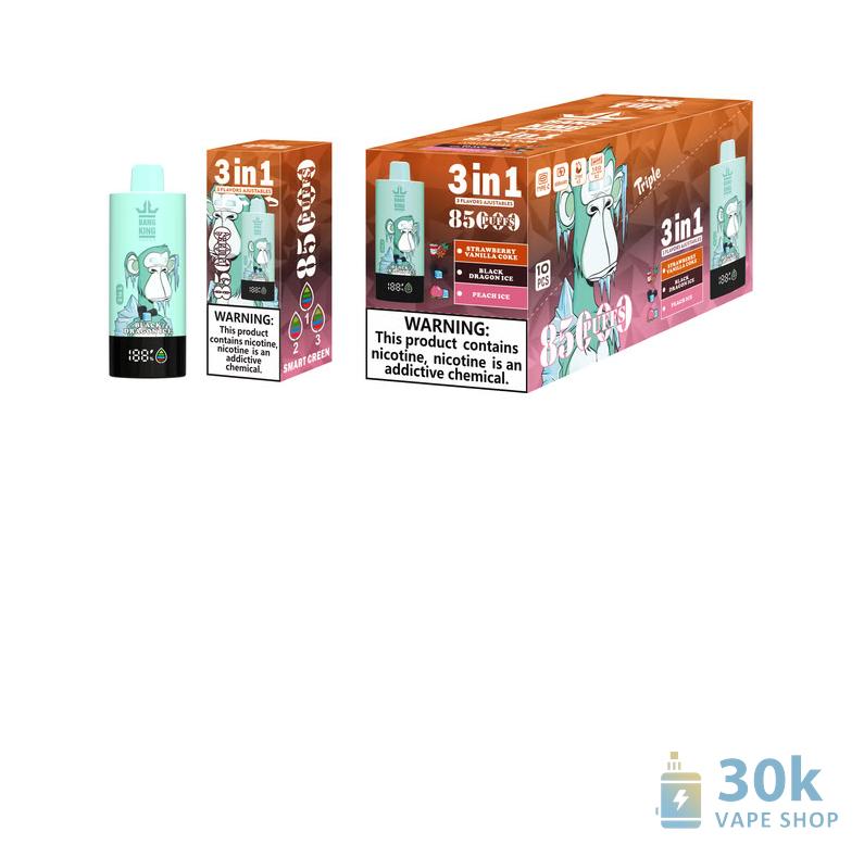 Bang King 85K Puff Disposable Vape - Triple Flavor Pods - Pilt 3