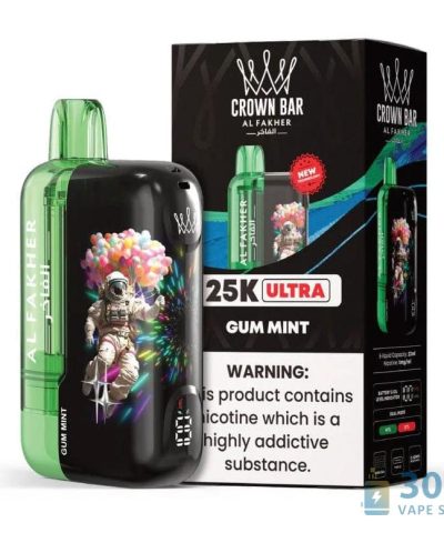 Crown Bar Al Fakher Ultra 25000 Puffs Disposable Vape - 5% Nikotin a 20 příchutí