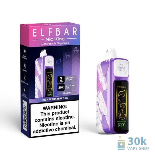 Elf Bar Nic King 30000 Puffs Disposable Vape - 30K Puffs, 5% Nicotine, Rechargeable - Obraz 6
