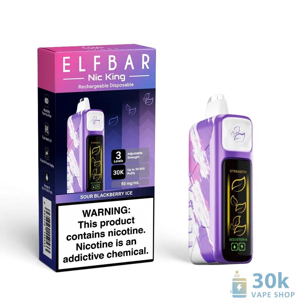 Elf Bar Nic King 30000 Puffs Disposable Vape - 30K Puffs, 5% Nicotine, Rechargeable - Obraz 3