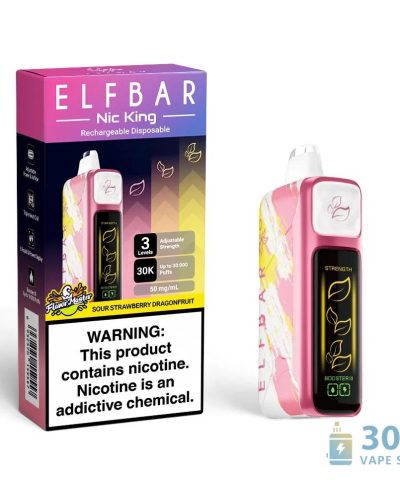 Alternativní pohled na Elf Bar Nic King 30000 Puffs Disposable Vape - 30K Puffs, 5% Nicotine, Rechargeable