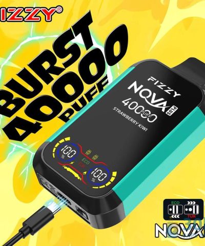 Fizzy 40,000 Puffs vienkartinis Vape - tinklelio ritė ir įkraunamas