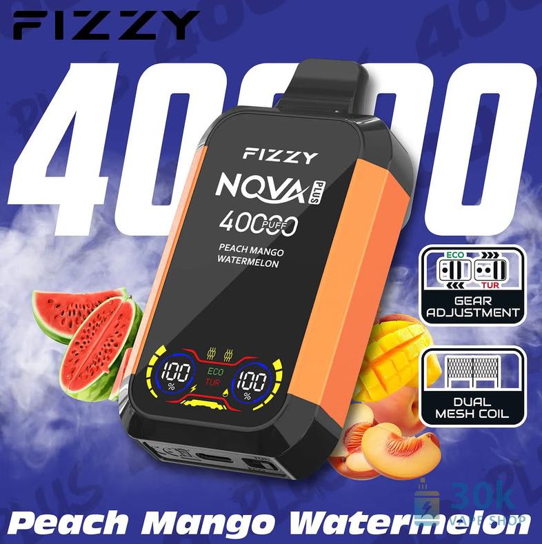 Fizzy 40,000 Puffs Disposable Vape - Mesh Coil & Rechargeable - Immagine 4