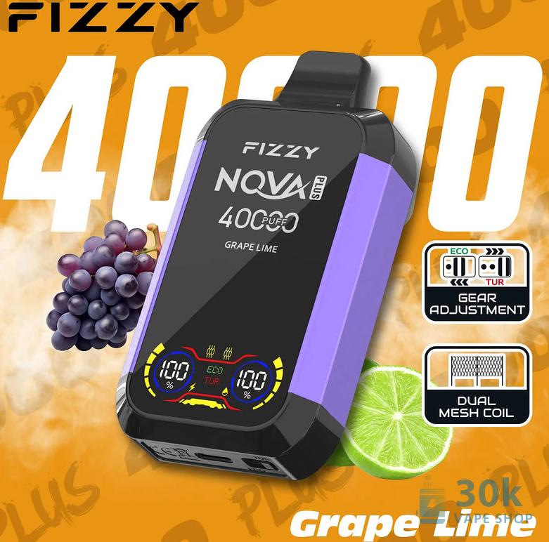 Fizzy 40,000 Puffs Disposable Vape - Mesh Coil & Rechargeable - Immagine 2