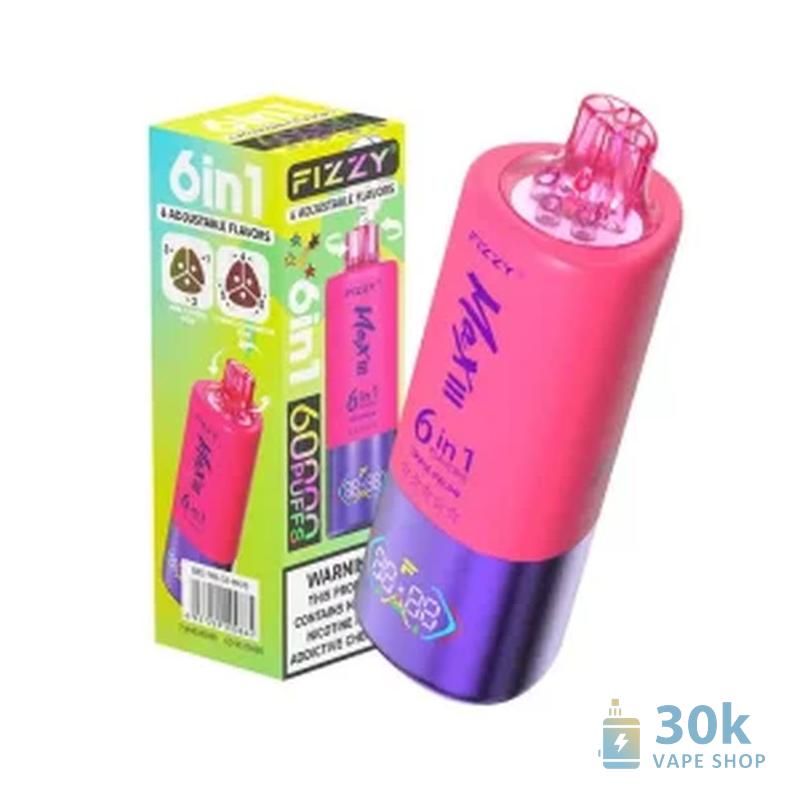 Fizzy 60000 - 60,000 Puffs 6-in-1 Disposable Vape with Mesh Coil - Immagine 6