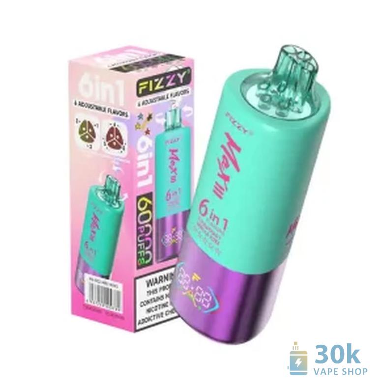 Fizzy 60000 - 60,000 Puffs 6-in-1 Disposable Vape with Mesh Coil - Immagine 5