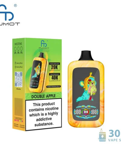 Fumot Digital Monkey Vape na jedno použití: 20K/40K puffů, duální motor a příchutě