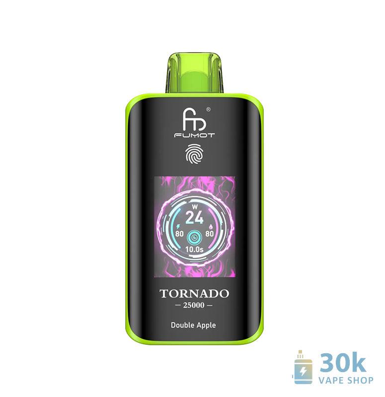 Fumot Tornado 25000 Vape usa e getta: Smart Touch Screen, 26 gusti, 25000 boccate