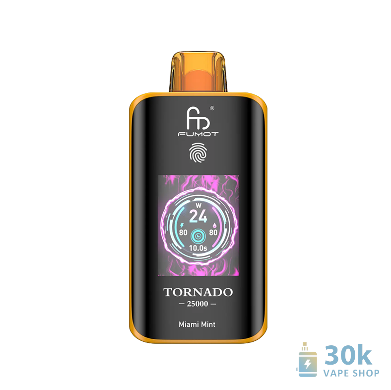 Fumot Tornado 25000 Disposable Vape: Smart Touch Screen, 26 Flavors, 25000 Puffs - Immagine 5