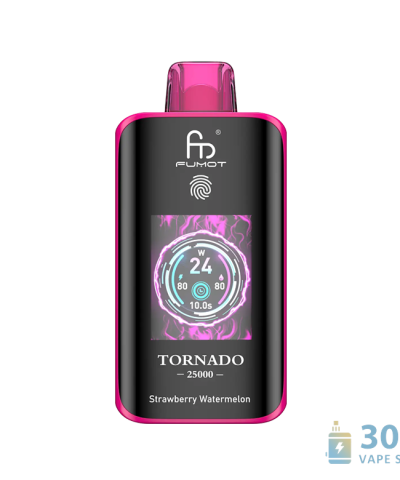 Alternatyvus Fumot Tornado 25000 Disposable Vape: Smart Touch Screen, 26 Flavors, 25000 Puffs vaizdas