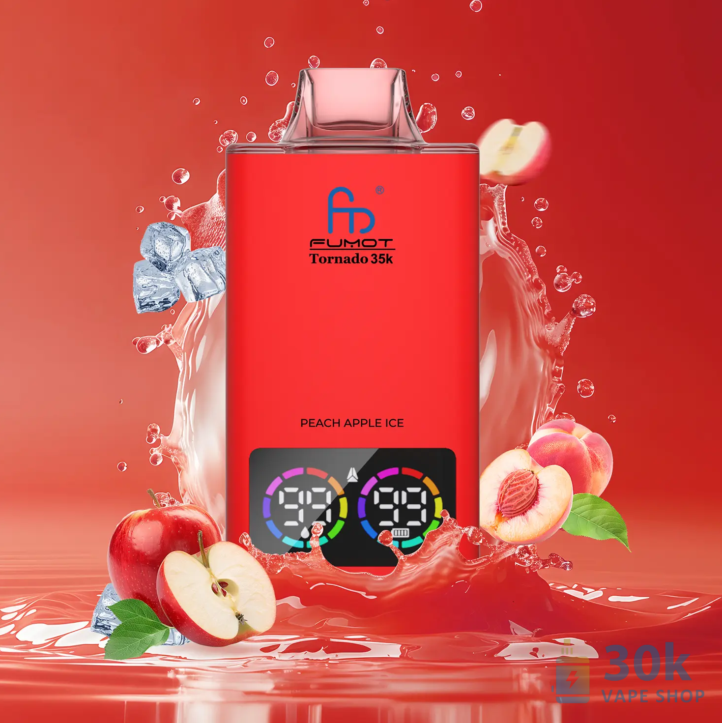 Fumot Tornado 35000 Disposable Vape with 39 Rechargeable Flavors - Imagen 4