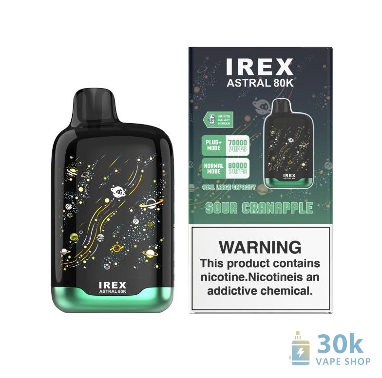 IREX Astral 80000 Vape usa e getta - Sigaretta elettronica ricaricabile a lunga durata