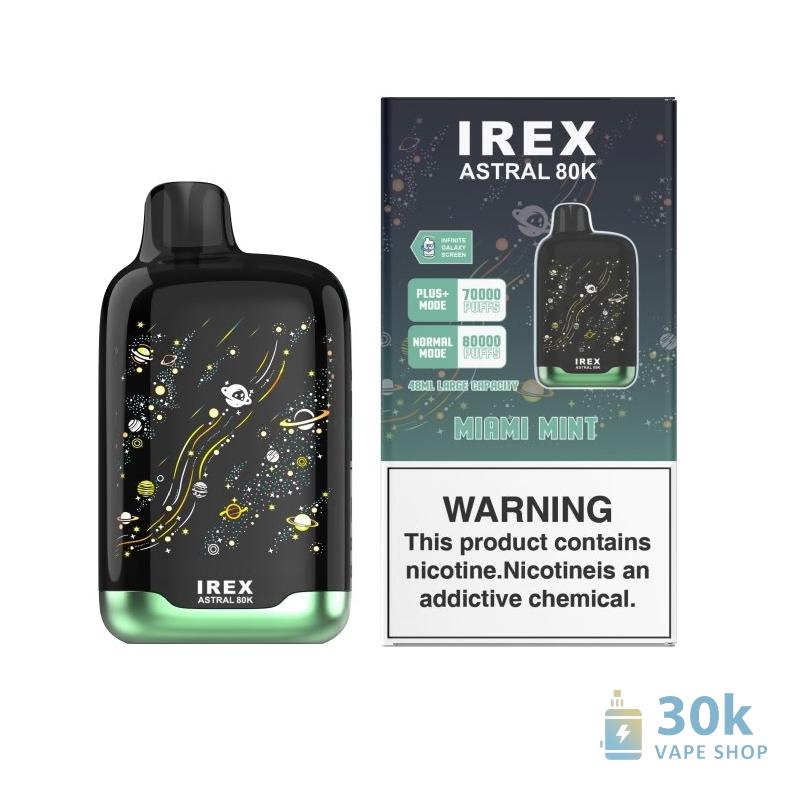IREX Astral 80000 Disposable Vape - Long-Lasting Rechargeable E-Cigarette - Immagine 3
