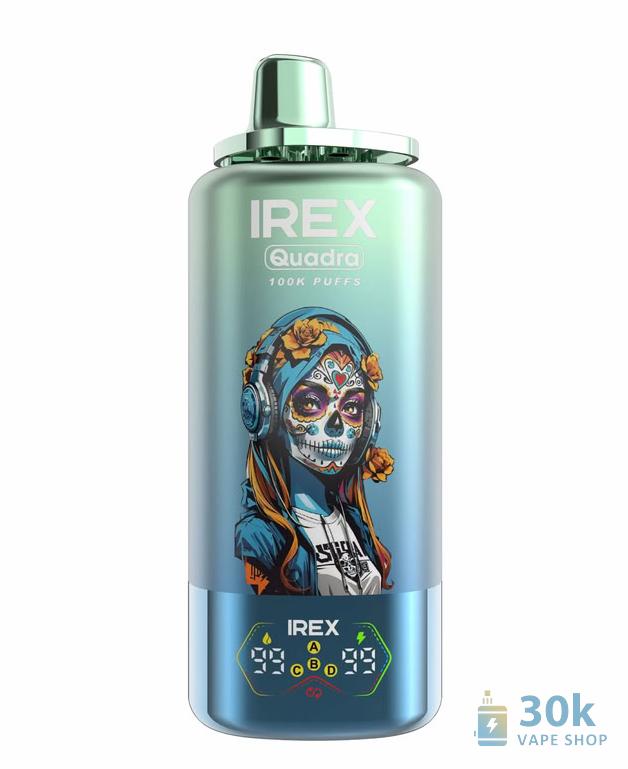 IREX QUADRA 4-in-1 Vape usa e getta - 100K boccate, 4 gusti, ricaricabile