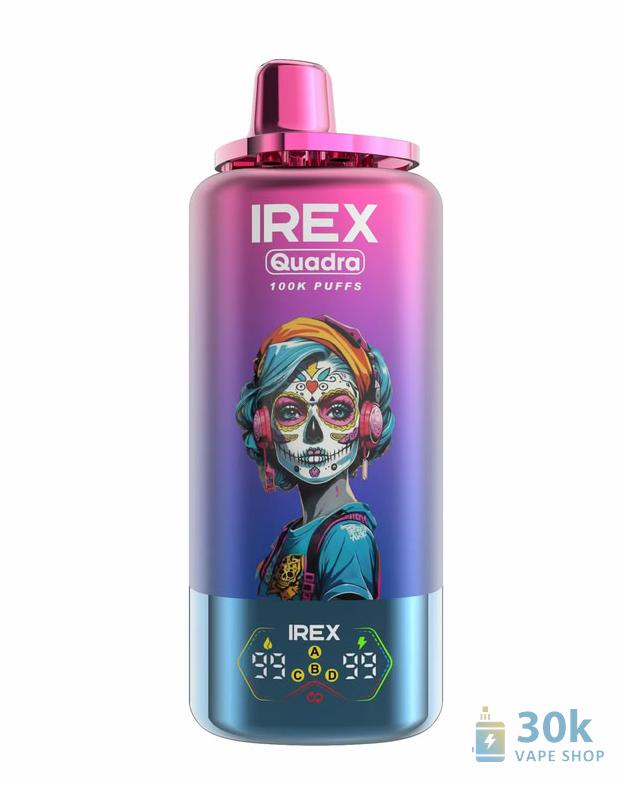 IREX QUADRA 4-in-1 Disposable Vape - 100K Puffs, 4 Flavors, Rechargeable - Immagine 6