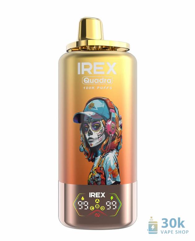 IREX QUADRA 4-in-1 Disposable Vape - 100K Puffs, 4 Flavors, Rechargeable - Immagine 4