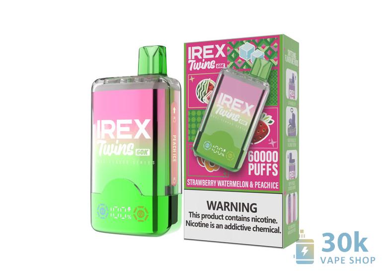 IREX TWINS 60K Disposable Vape with Dual Tanks & 40,000 Puffs - Obrázek 2