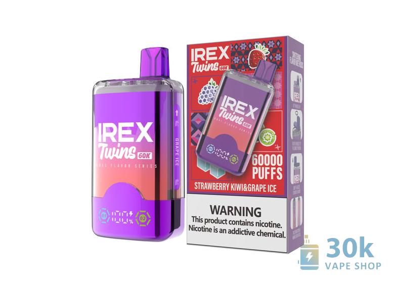 IREX TWINS 60K Disposable Vape with Dual Tanks & 40,000 Puffs - Obrázek 4