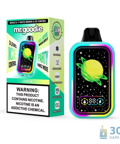 Alternatyvus Mr.Goodie Abyss Mirror Disposable Vape - 50,000 Puffs with Mirror Display vaizdas