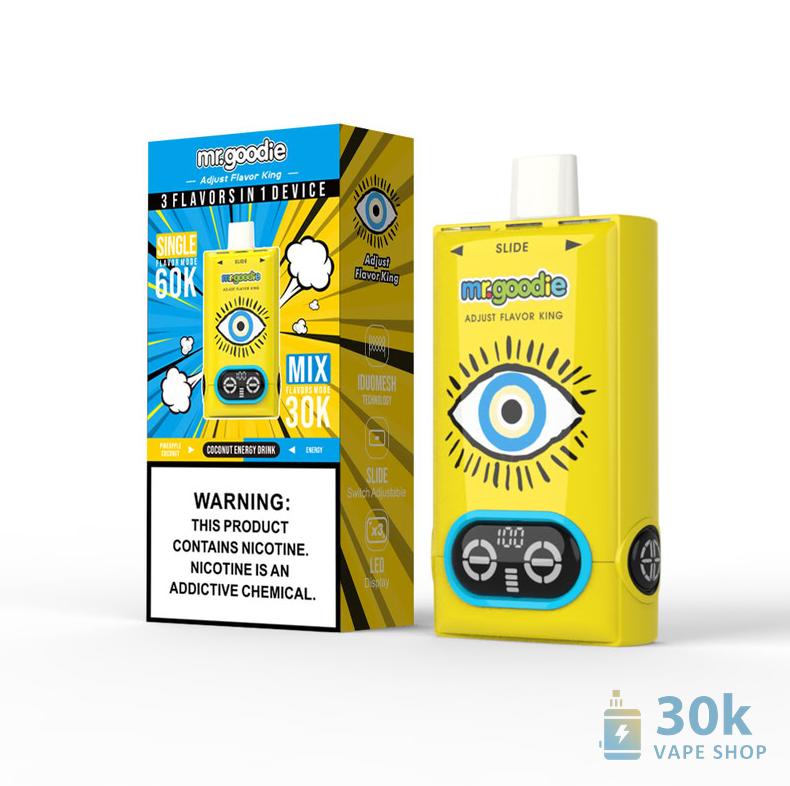 Mr. Goodie Regola il Re del Gusto Triplo 60K boccate di vapore monouso