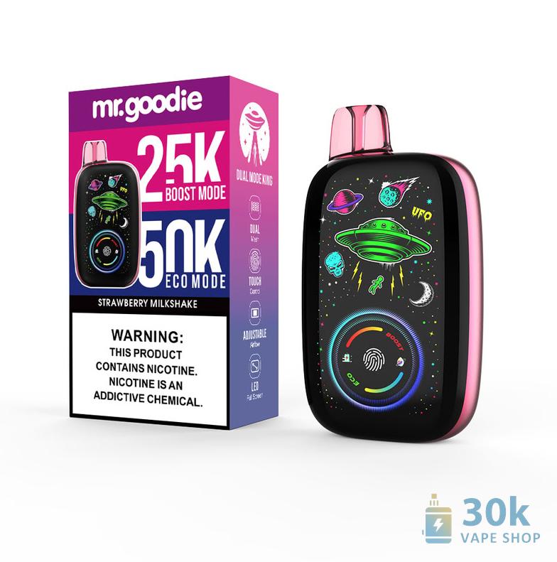 Mr.Goodie Dual Mode King Disposable Vape - 50,000 Puffs, Dual Mesh Coil, Adjustable Airflow - Vaizdas 4