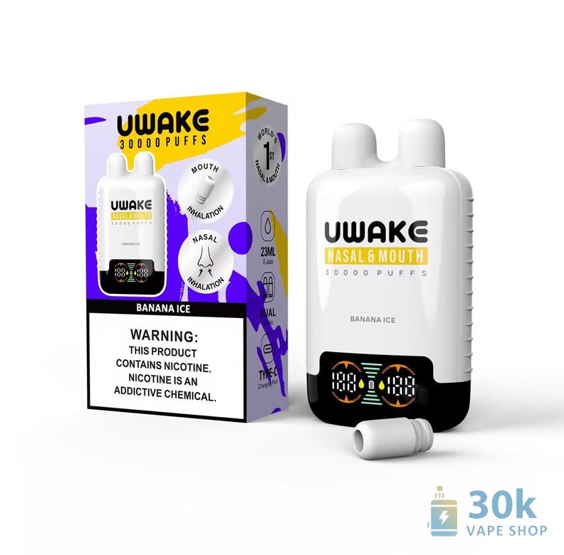 Mr.Goodie UWAKE Disposable Vape - Dual Tanks, Smart Screen, 30,000 Puffs - Obraz 5