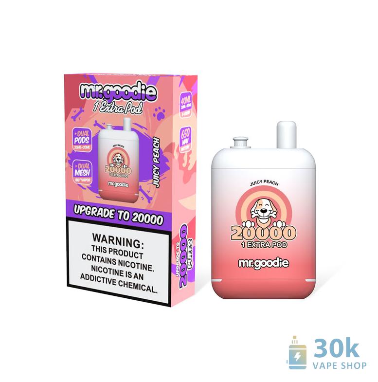 Mr. Goodie VM008 Disposable Vape - Dual Pod, 20K Puffs - Vaizdas 6