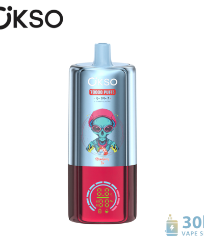 OKSO 3v1 70000 Puffs Vape na jedno použití s trojitou síťovou cívkou a kapacitou 48 ml