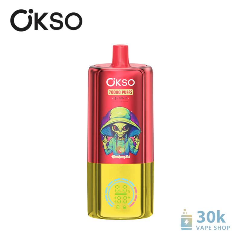 OKSO 3in1 70000 Puffs Disposable Vape with Triple Mesh Coil & 48ml Capacity - Kép 4