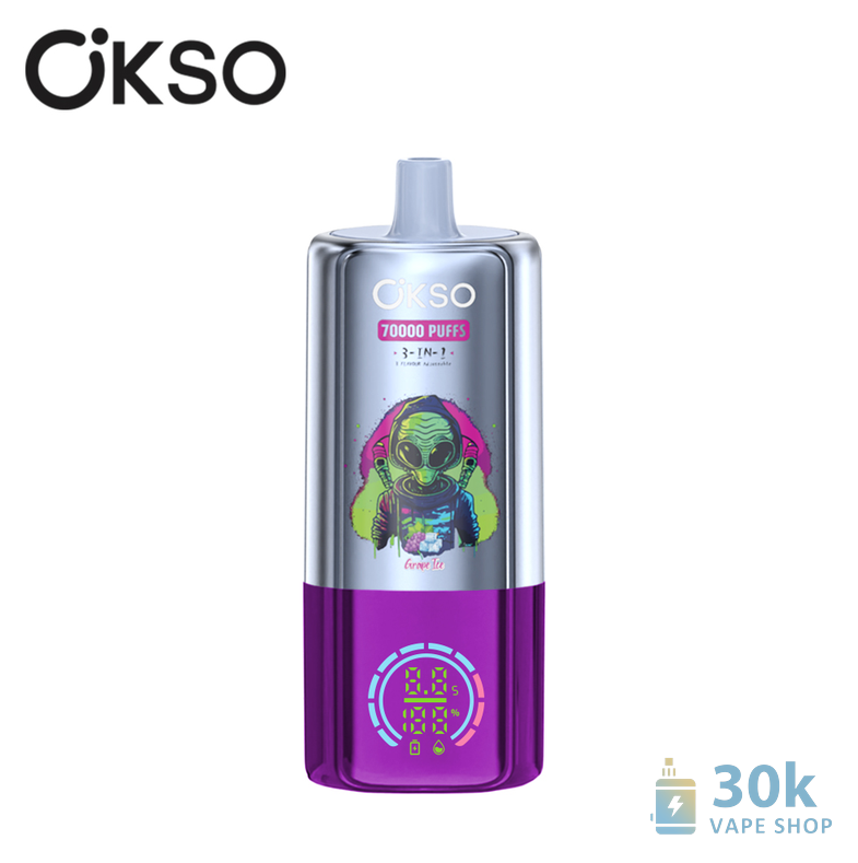OKSO 3in1 70000 Puffs Disposable Vape with Triple Mesh Coil & 48ml Capacity - Kép 6