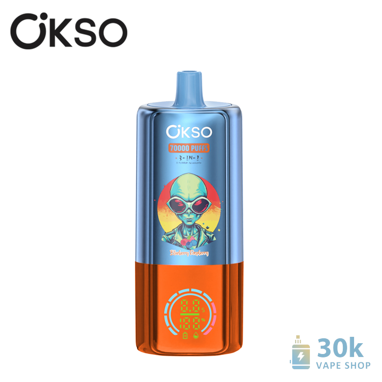 OKSO 3in1 70000 Puffs Disposable Vape with Triple Mesh Coil & 48ml Capacity - Kép 5