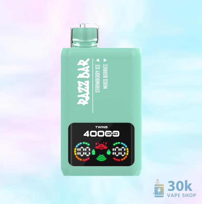 Razz Bar 40000 Vape na jedno použití | 40K Puffs | Double Flavor