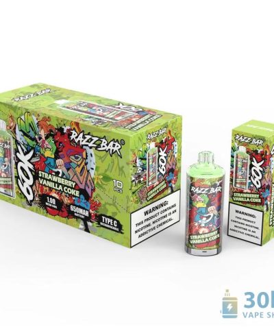 Alternatywny widok Razz Bar 60K Puffs Disposable Vape - 60,000 Puffs, 16 Flavors, Type-C Charge