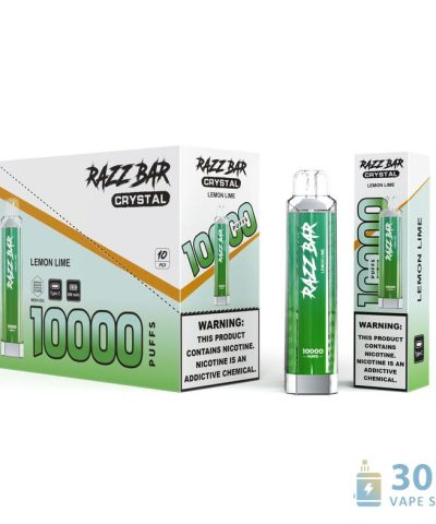 Alternatywny widok Razz Bar Crystal 10000 Puffs Disposable Vape | Salt Nicotine 0%/2% | Rechargeable